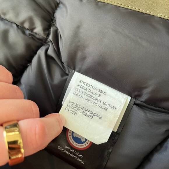 Like New Canada Goose Victoria Parka – Military Green, Women's Size S - Picture 9 of 15